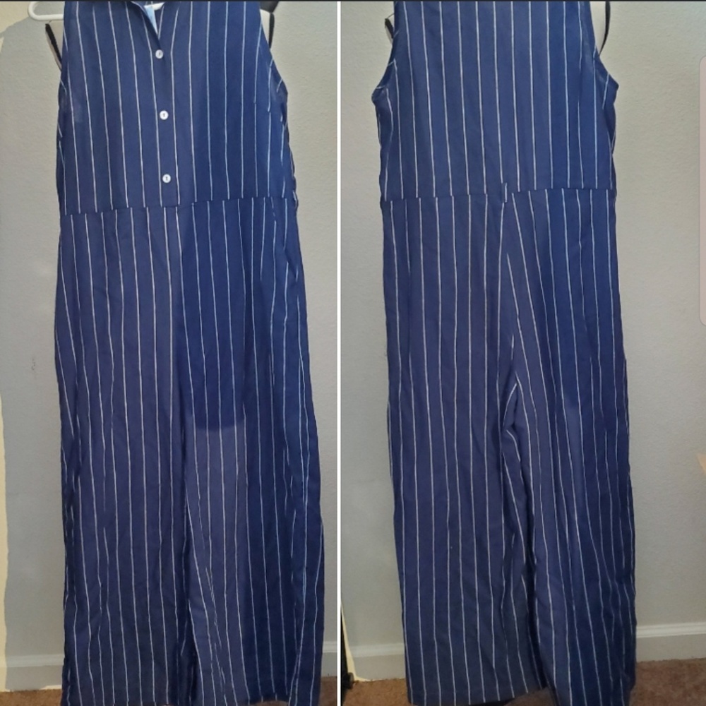 💥Pinstripe Jumpsuit